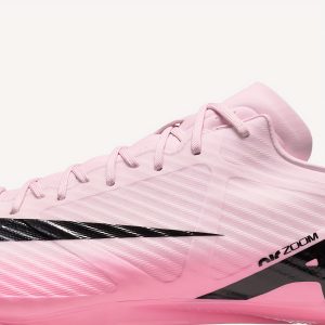 Chaussures de Football Hommes Basses Nike Mercurial Vapor 15 Academy - Coussinets Zoom Air, Durables pour Pelouse Synthétique MG, Conception Respirante à Lacets, Semelle Antidérapante en Caoutchouc, Entraînement et Match Toutes Saisons (Rose/Noir), Accessoires de Football