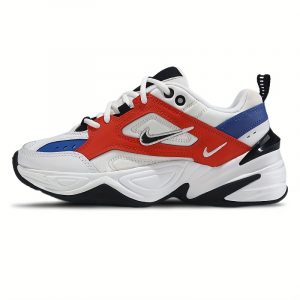 Chaussures de Sport Basses pour Femmes Nike M2K Tekno - Chaussures Rétro à Rayures avec Couverture Synthétique Respirante et Amorti en EVA, Semelle en Caoutchouc Durable pour Usage Quotidien et Athlétique (AO3108-101), Confort Tous les Jours, Style Sportif Moderne, Semelle Intérieure Confortable en EVA