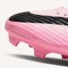 Chaussures de Football Hommes Basses Nike Mercurial Vapor 15 Academy - Coussinets Zoom Air, Durables pour Pelouse Synthétique MG, Conception Respirante à Lacets, Semelle Antidérapante en Caoutchouc, Entraînement et Match Toutes Saisons (Rose/Noir), Accessoires de Football