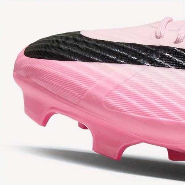 Chaussures de Football Hommes Basses Nike Mercurial Vapor 15 Academy - Coussinets Zoom Air, Durables pour Pelouse Synthétique MG, Conception Respirante à Lacets, Semelle Antidérapante en Caoutchouc, Entraînement et Match Toutes Saisons (Rose/Noir), Accessoires de Football