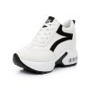 Chaussures de sport compensées à semelle intérieure rehaussante pour femmes