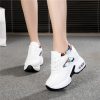 Chaussures de sport compensées à semelle intérieure rehaussante pour femmes